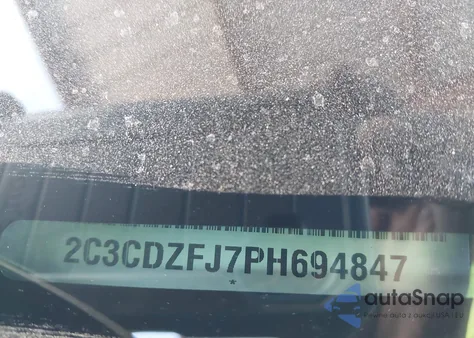 2023 Dodge Challenger R/T Scat Pack из США, поврежденный, VIN 2C3CDZFJ7PH694847